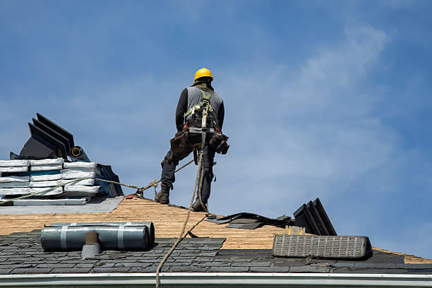 Professional Roof Replacement technician working in Marengo, OH